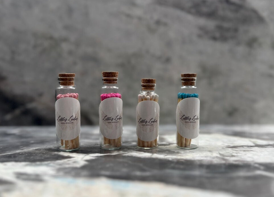 Leffler Ladies Mini Glass Jar of Matches