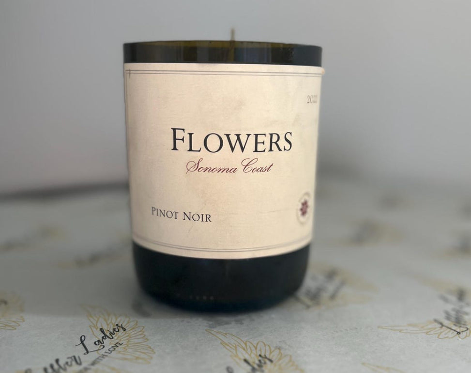Flowers Wine Candle - Gardenia + Grapefruit