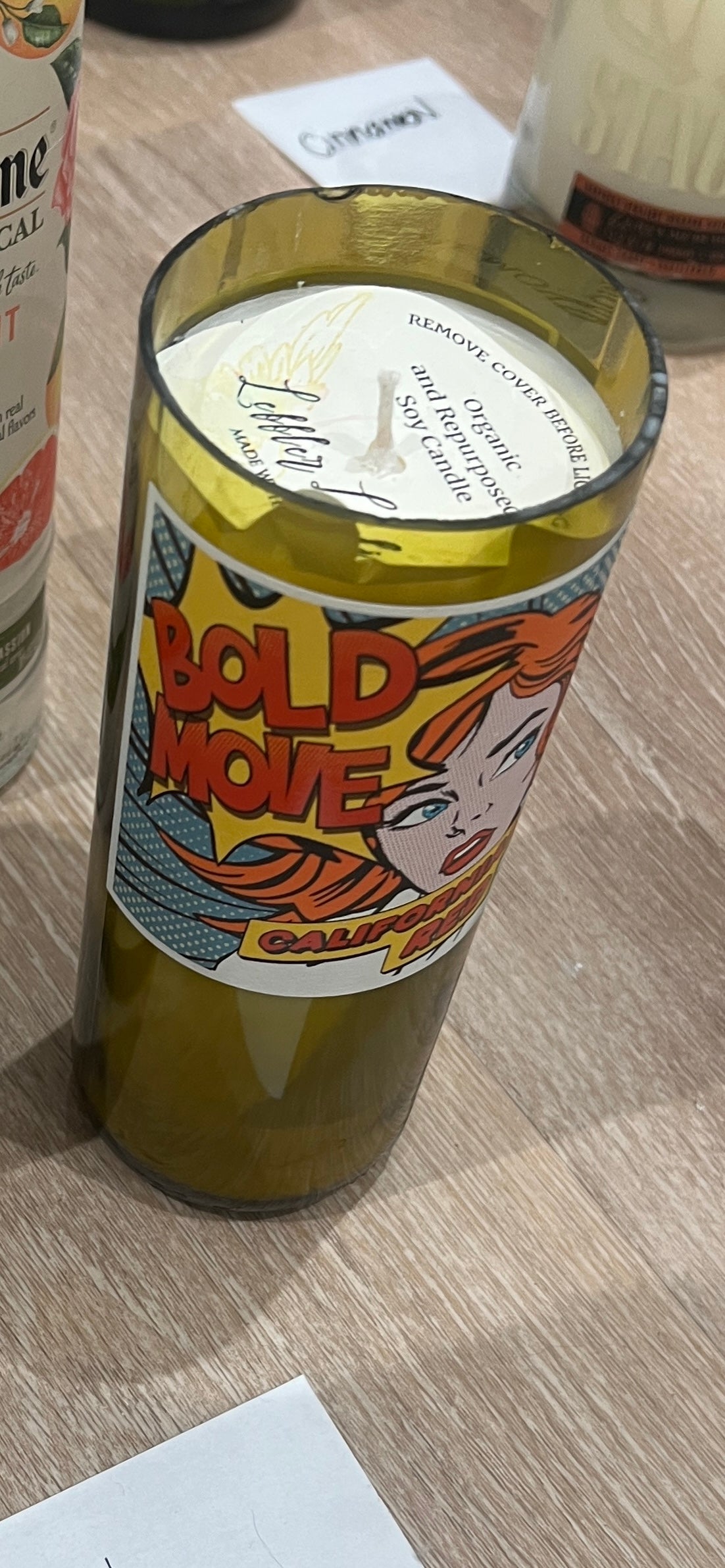 Bold Move California Red Candle - Rosy Petals