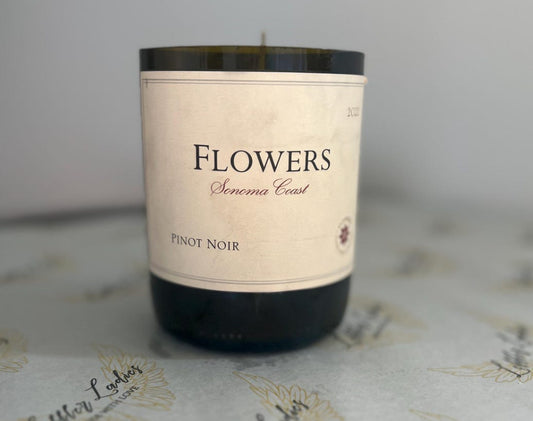 Flowers Wine Candle - Gardenia + Grapefruit