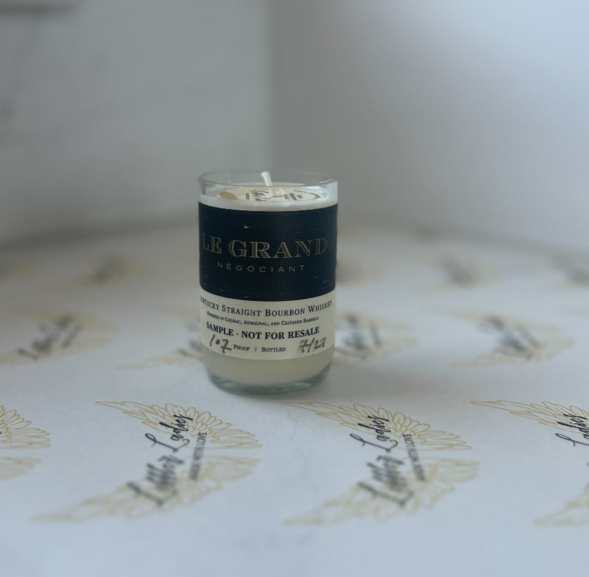 Mini Liquor Bottle Candle - Butterscotch + Bourbon