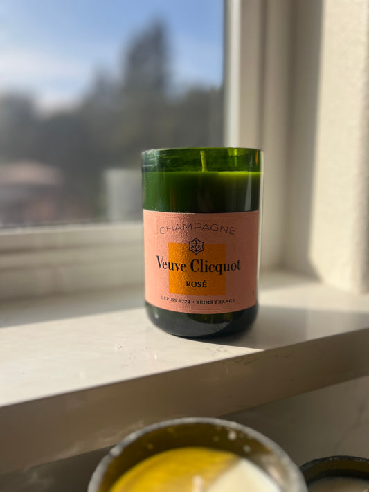 Pink Veuve Clicquet Candle - Lilly of the Valley