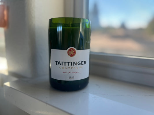 Taittinger Champagne Candle - Golden Gardenia